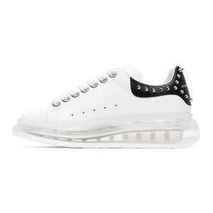 Men Size 8 (Euro Sz 41) Alexander McQueen Oversized Studded Clear Sole Sneakers
